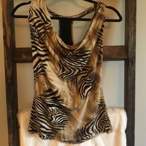 Animal print top